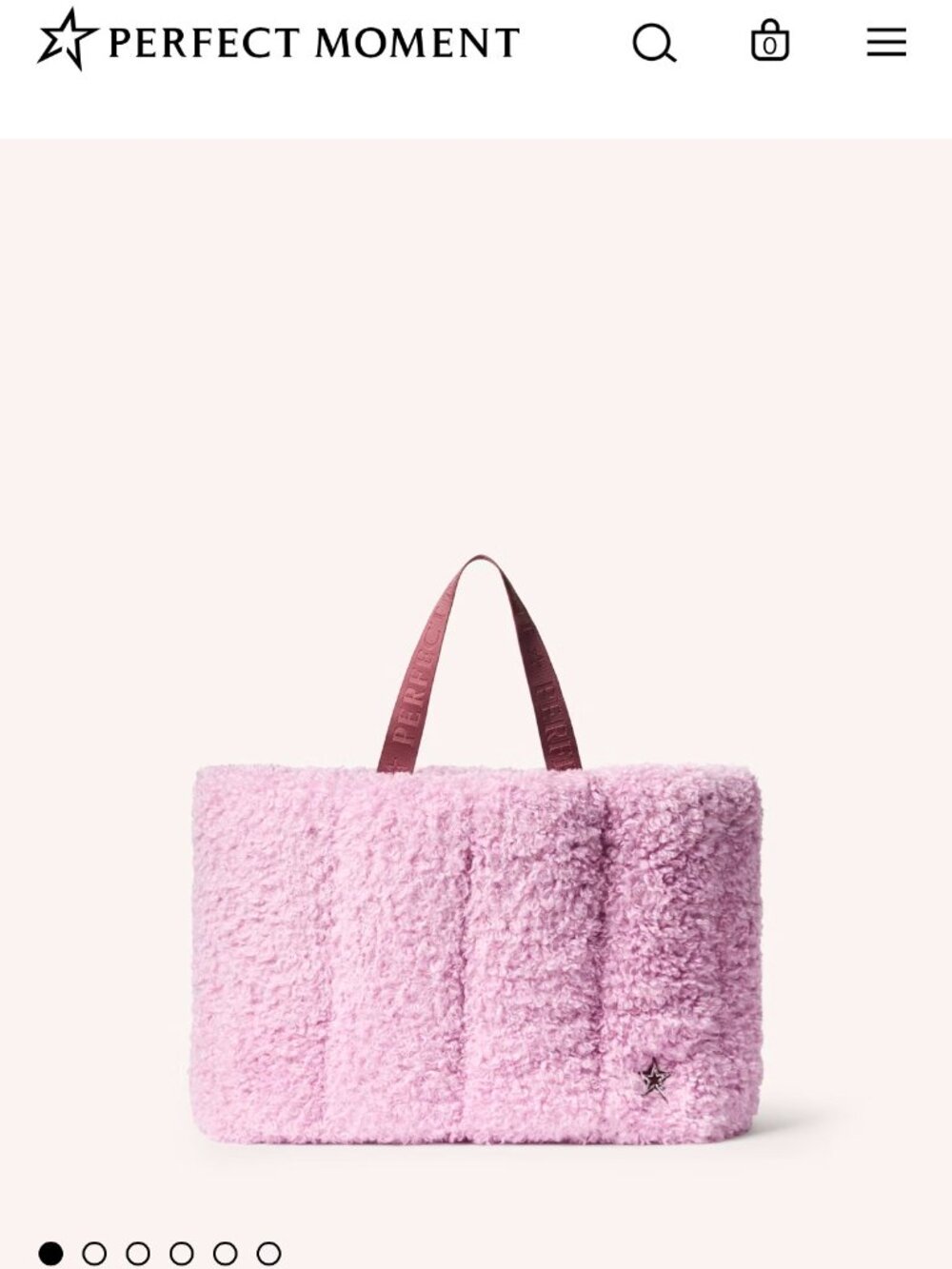 Perfect Moment Pink Sherpa Bag
